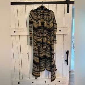 Love stitch cardigan coatigan medium